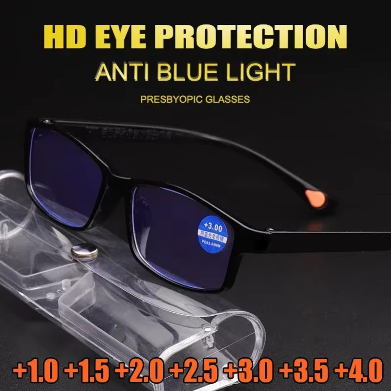 MOYOKA Lesebrille, Vollrand, Kunststoff, transparent schwarz, Unisex - Bild 2