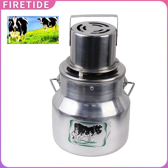 XMSJ Elektrische Milchcreme-Trennmaschine aus Edelstahl in Silber, 7 l Volumen zur Herstellung von Butter und Ghee - Bild 1