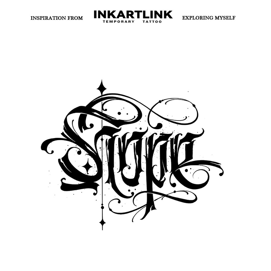 INKARTLINK Hoffnung Temporäre Tätowierung, wasserdicht, semi permanent - Bild 3