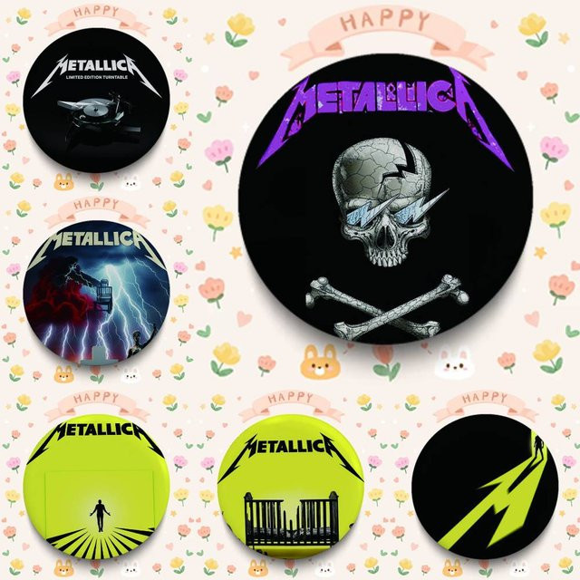 Mesuca Brosche M-Metallica, Weißblech - Bild 1