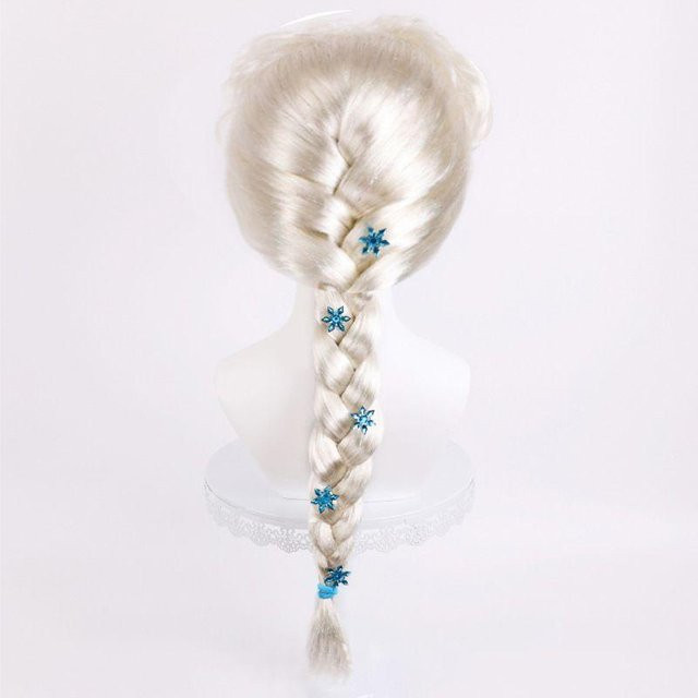 KIDSW Anna & Elsa Prinzessin Cosplay Perücke Zöpfe Haaraccessoires - Bild 1