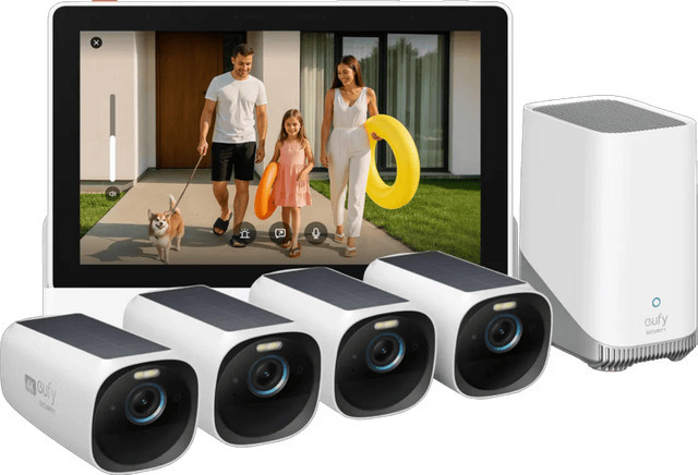 eufyCam 3 4er-Pack mit Smart Display E10 Sicherheitskamerasystem von eufy - Bild 1
