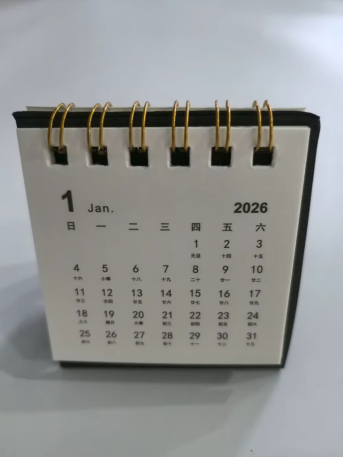 2026 Mini-Tischkalender mit Spiralbindung als kreativer Monatsplaner für deinen Schreibtisch - Bild 3