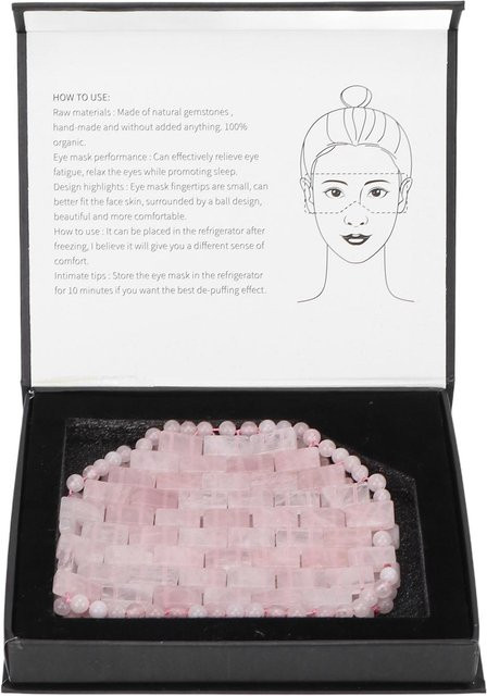 OutsideWorld Augenpad Naturstein, Rose Quartz, Rosa - Bild 1