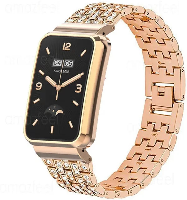 GETBAND Uhrenarmband Edelstahl, Metall, Diamant, Schwarz, Unisex - Bild 1