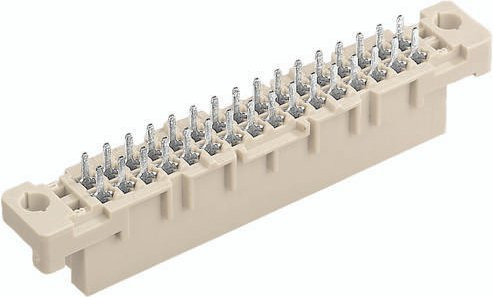 HARTING Federleiste 09222326824 in Beige mit 2 Reihen - Bild 1