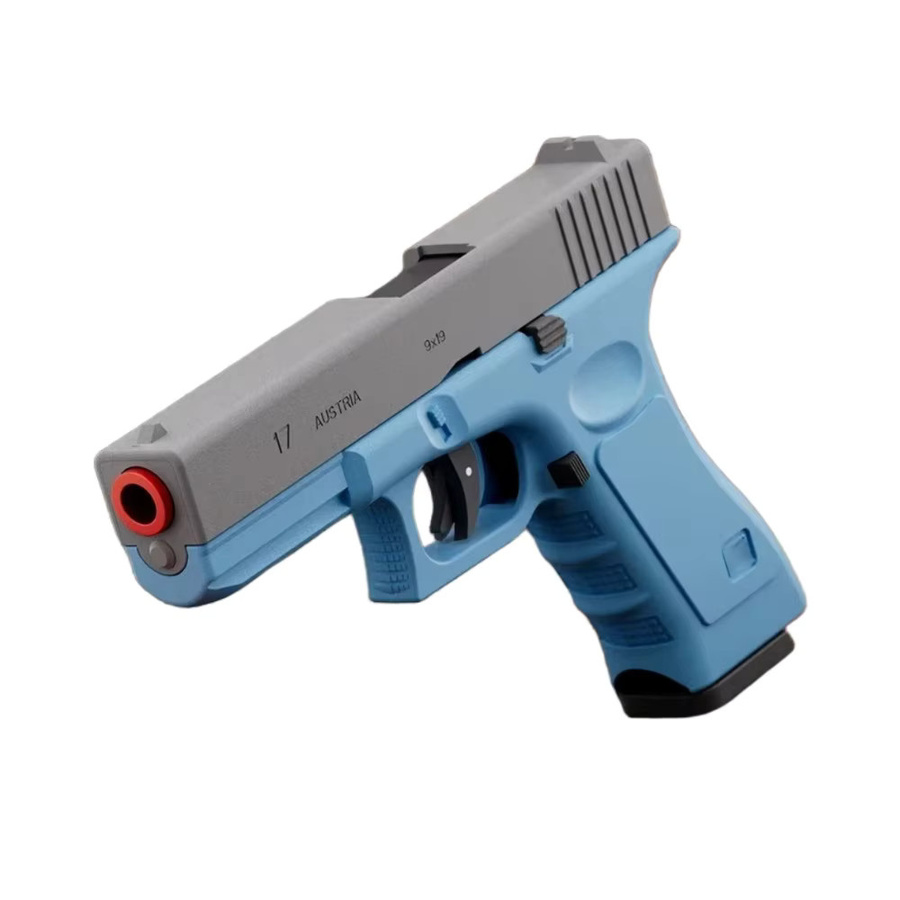 CTMA G17 Automatisches Schießen Soft Bullet Spielzeugpistole mit Blowback, Blau - Bild 3