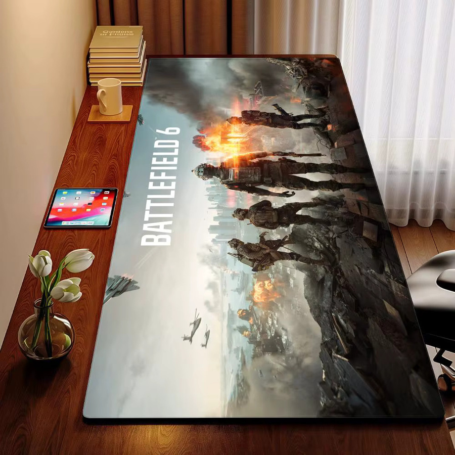 Potdemiel Battlefields 6 Mauspad XXL in Multicolour als große Tischunterlage für Gaming-Tastaturen und Laptops - Bild 6