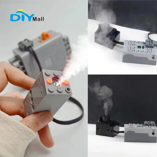 wishiot Elektrische Auspuff-Rauchspray-Teile, mit roten LED-Leuchten, Zubehör - Bild 1