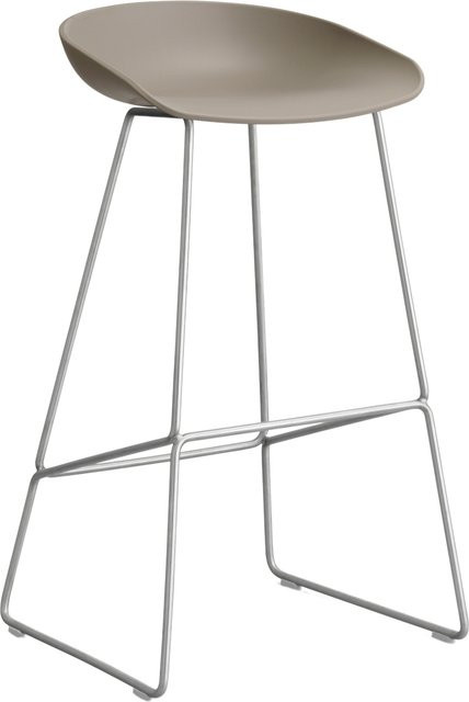 HAY About A Stool AAS 38 Hocker in Beige aus Stahl und Polypropylen - Bild 1