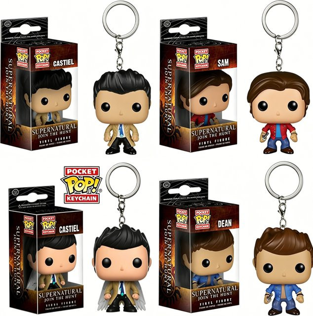 Funko Supernatural Castiel mit Flügel, Schlüsselanhänger, Vinyl-Figur - Bild 1