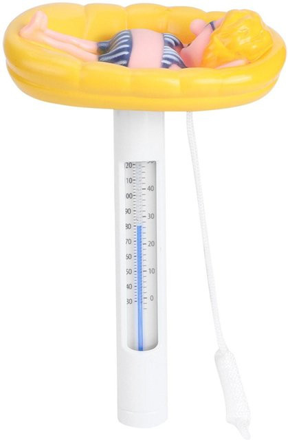 Binchi Schwimmbad-Thermometer in Cartoon-Form mit Temperaturanzeige in Gelb - Bild 1