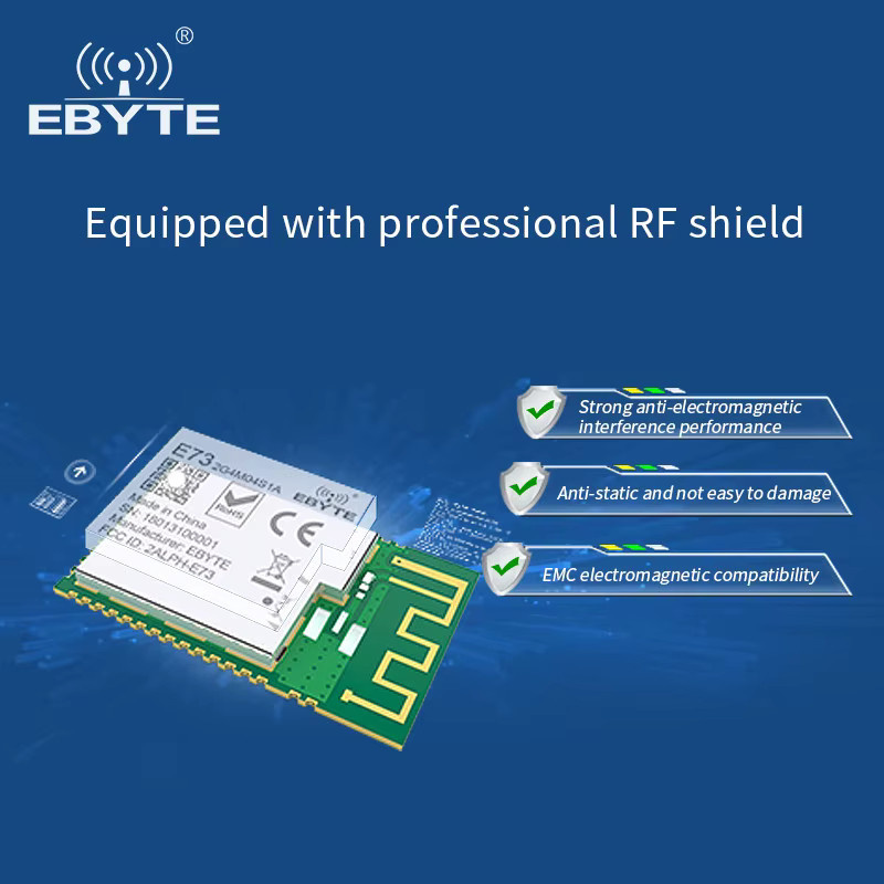 EBYTE E73-Serie Drahtloses BLE-Modul SMD SOC Bluetooth Sender und Empfänger in Grün - Bild 3
