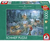 Schmidt Spiele Thomas Kinkade Studios Santa's Silent Night Puzzle mit 1000 Teilen - Bild 1