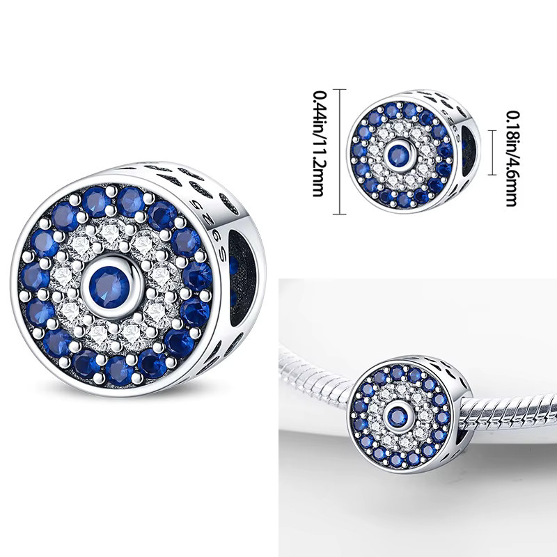 Qikaola Charms, 925 Silber, Perle, Zirkonia, Damen - Bild 2