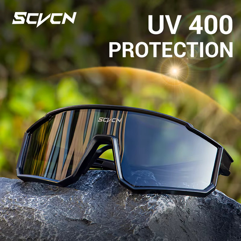 SCVCN Sportsonnenbrille, Unisex, Vollrand, Kunststoff - Bild 2