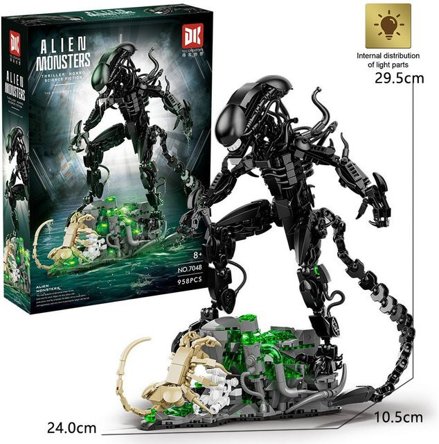 Wucifang Bags Xenomorph vs Predator, Bausteine Figuren Modell Spielzeug Set, ab 14 Jahren - Bild 1