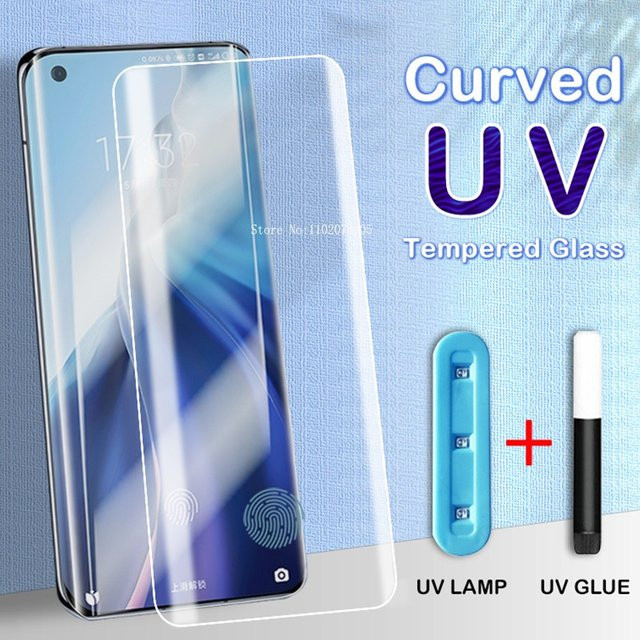 2er-Set UV Nano Displayschutzfolie aus gehärtetem Glas für Huawei Mate 40 30 20 Pro, P40 P30 Pro und Nova 8 9, transparent - Bild 1