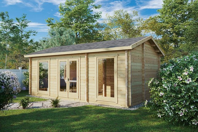 Blockhaus Schweden C mit einem Schlafzimmer B/T: 6 x 4 m - Bild 1