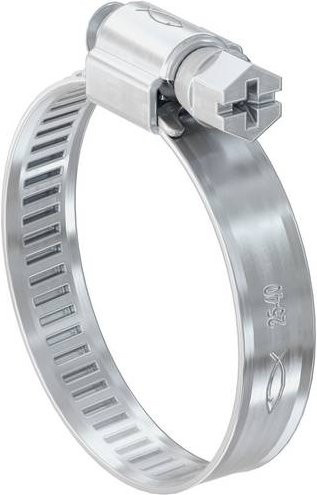 Fischer Schlauchschelle SGS 9 W2 80-100 in Silber, 25 Stück - Bild 1