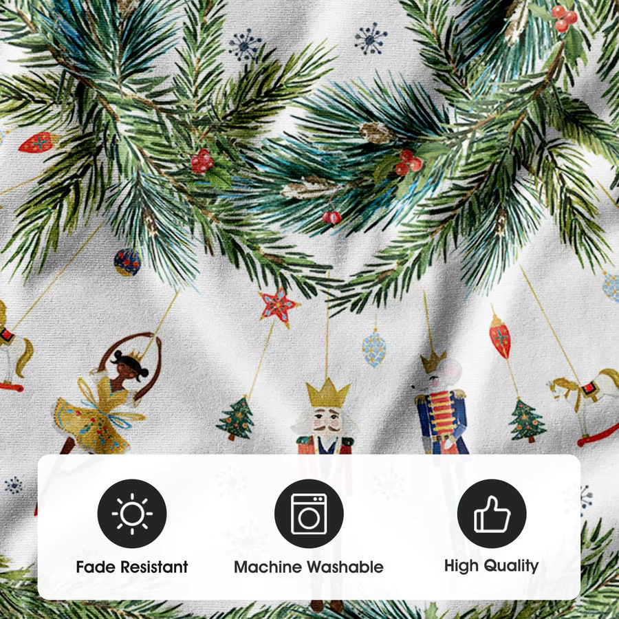 VIKAMA Runder Nussknacker Weihnachtsbaumrock als Weihnachtsdekoration für Innen und Außen in Multicolour - Bild 3