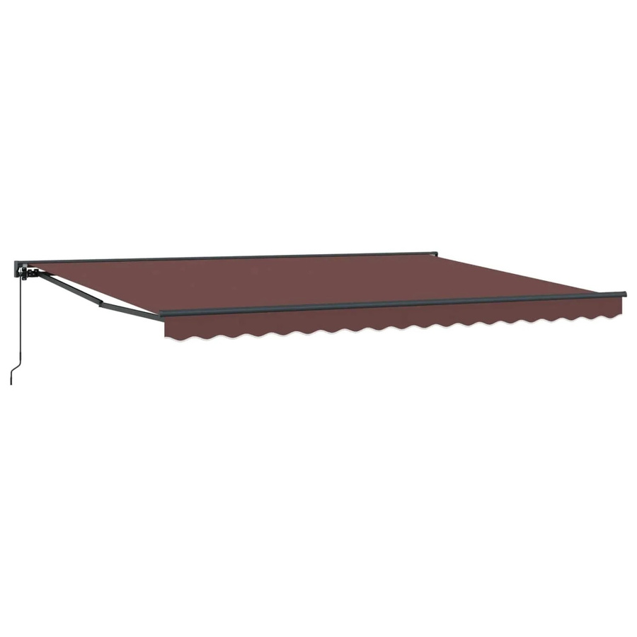 vidaXL Manuell Einziehbare Markise Braun B: 4 m, T: 3,5 m - Bild 2