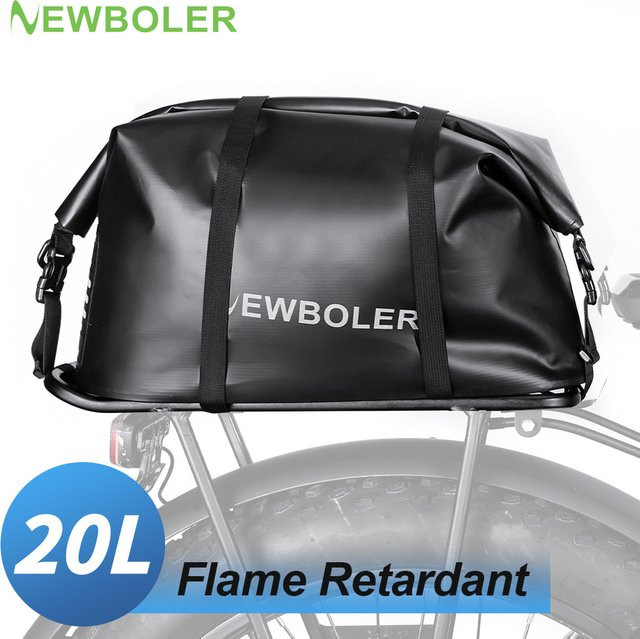 Wasserdichte und flammhemmende E-Bike Batterie Aufbewahrungstasche mit 20L Kapazität in Schwarz für MTB und elektrische Fahrräder - Bild 1