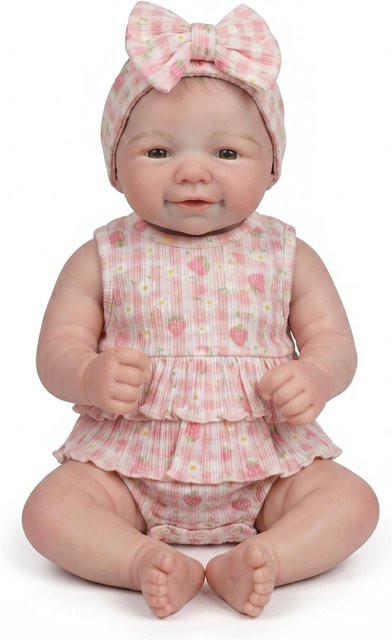 NPK Vivienne Sammlerpuppe, 18 Zoll, Silikon, Rosa / Pink - Bild 1