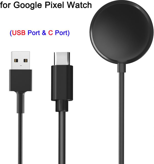 Google Magnetisches USB-C Ladekabel für Google Pixel Watch 1 in Schwarz - Bild 1
