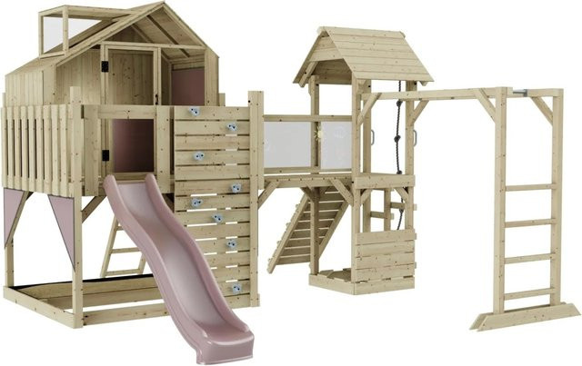 OutdoorToys Spielturm Luna in Altrosa - Bild 1