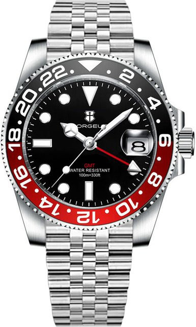 Corgeut Armbanduhr, Quarz, Edelstahl, 40 mm, Herren, Saphirglas - Bild 1