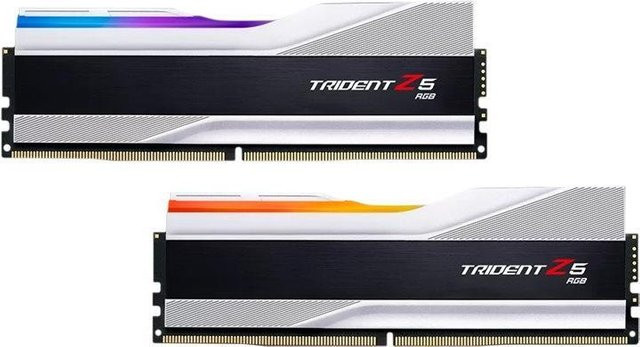 G.Skill DDR5 32GB Kit 2x16GB 8000 CL36 32-TZ5RS in Silber und Weiß - Bild 1