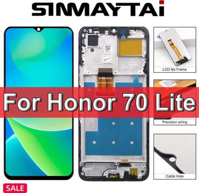 Sinmaytai LCD Display Touchscreen Digitizer Montage für Honor 70 Lite RBN-NX1 in Schwarz - Bild 1