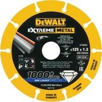 DeWalt Diamanttrennscheibe für Metall in Gelb, Durchmesser: 125 mm, Bohrung: 22,23 mm - Bild 1