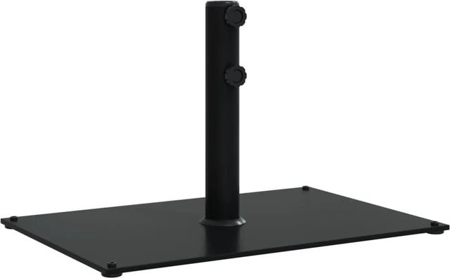 vidaXL Sonnenschirmständer aus Metall in Schwarz, Rechteckig, 15 kg, für Mastdurchmesser 32 mm, 38 mm und 48 mm - Bild 1