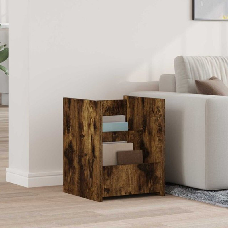 Magazinregal vidaXL aus Holzwerkstoff in Braun, Modernes Design, B/T/H: 35 x 35 x 45 cm - Bild 1