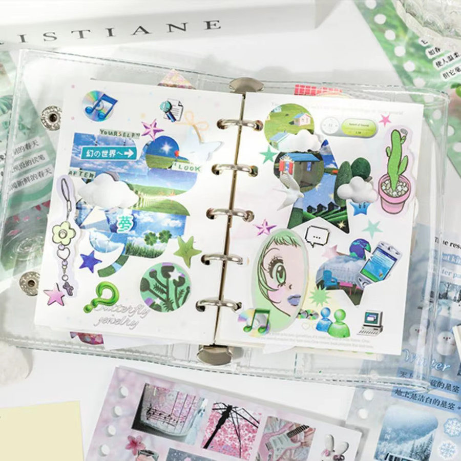 2Style Dekorative Ausgestanzte Aufkleber für Scrapbook und Notizbuch, 30 Stück pro Buch, Multicolour - Bild 2
