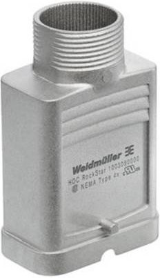 Weidmüller Steckverbindergehäuse HDC HQM TOLU 1PG21 aus Edelstahl in Silber - Bild 1