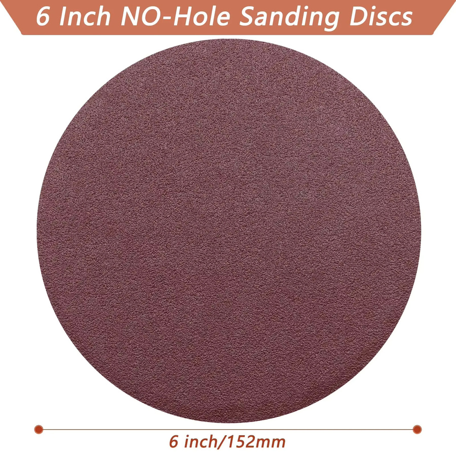 Vibratite PSA Schleifscheiben 6 Zoll für Exzenterschleifer, Aluminiumoxid, Körnung 40-2000, Braun, für Holz und Metall - Bild 3