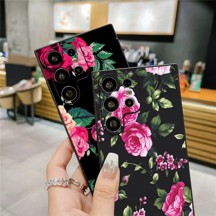 Rosa Rose Soft Cover Hülle für Samsung Galaxy S25 S24 S23 S21 S20 S10 S9 S8 Note 20 Note 10 Plus Ultra FE - Bild 4