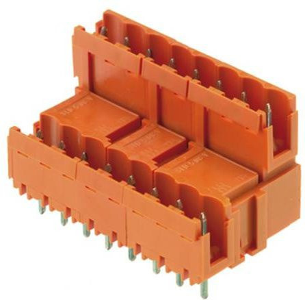 Weidmüller Stiftgehäuse-Platine BL/SL 5.08 in Orange, 12 Polzahl, Rastermaß 5.08 mm, 50 Stück - Bild 1
