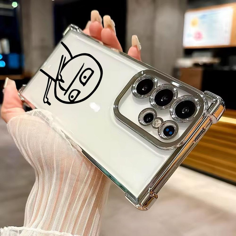Lustige Handyhülle mit Süßer Mittelfinger Motiv für Samsung Galaxy S26 Ultra, S25, S24, S23, S21 Ultra, S20 FE und S25 Plus 5G Cover - Bild 2