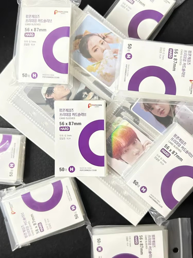 50 Stück Korea HD Clear Card Sleeves transparente säurefreie Folienhüllen für Kpop Idol und Spielkarten - Bild 2