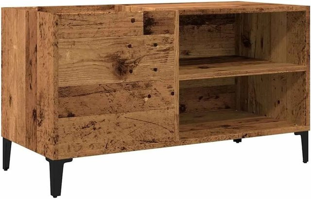 vidaXL Plattenschrank in Altholz-Optik Braun mit Regalfächern und Türen B/T/H: 84,5 x 38 x 48 cm - Bild 1