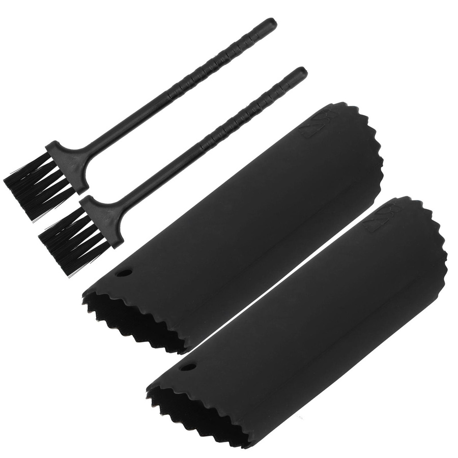 TOMTOP JMS Knoblauchschäler Set aus Silikon in Schwarz mit Walze und Bürste für die Küche - Bild 6