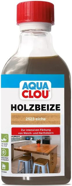 Clou Aqua Clou Holzbeize Eiche Braun 250 ml - Bild 1