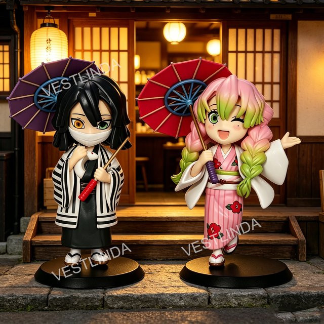 Bandai Demon Slayer Plum Rain Blind Box, Charakterpuppe, Kunststoff - Bild 1