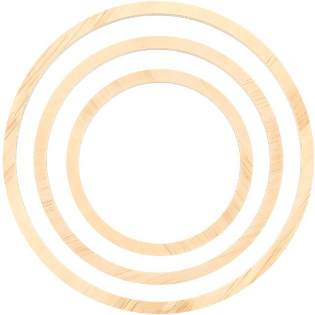 Rico Design Set aus 3 Holzringen - Bild 1