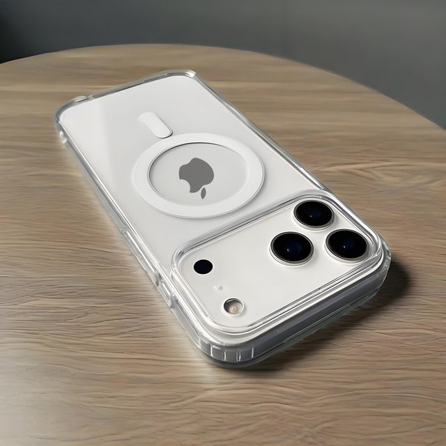 Transparente Magnet-Handyhülle für Apple iPhone kompatibel mit MagSafe, Clear Cover - Bild 1