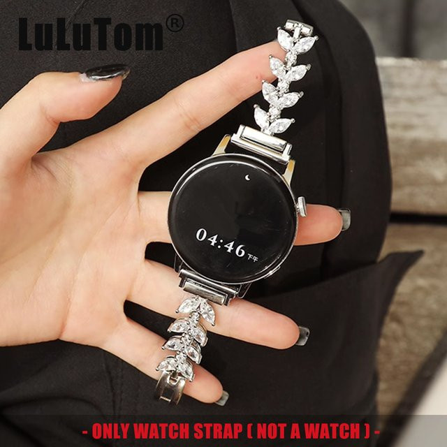 LuLuTom Uhrenarmband Edelstahl, Silber, Kristall, Damen - Bild 1